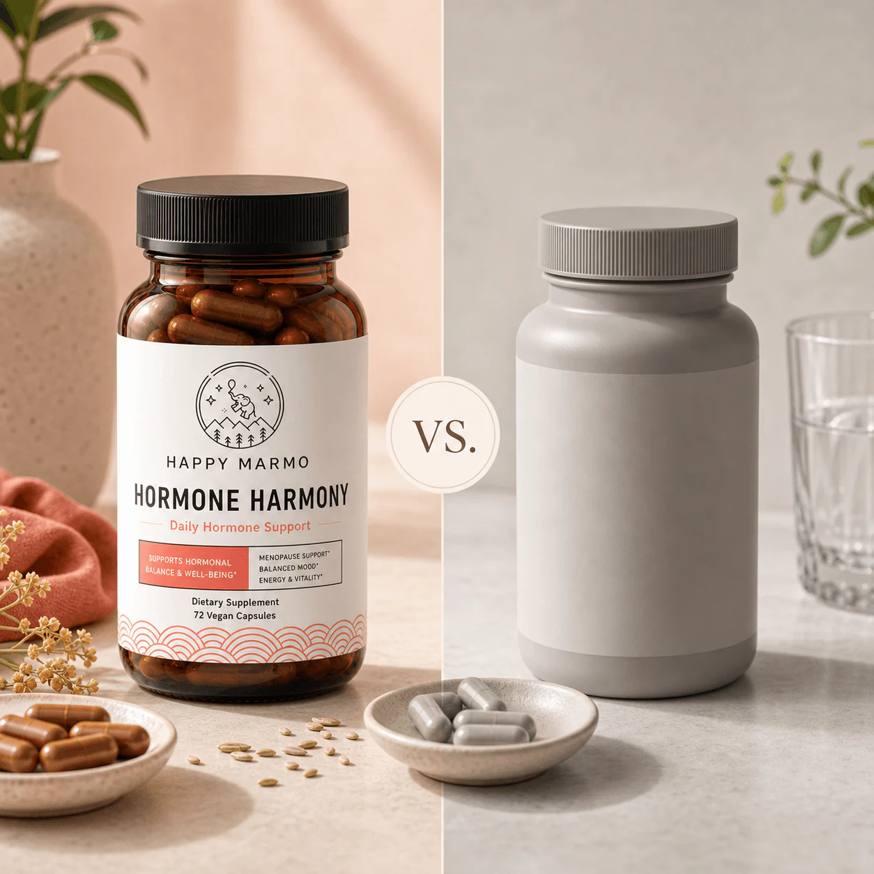 Happy Marmo supplement comparison card