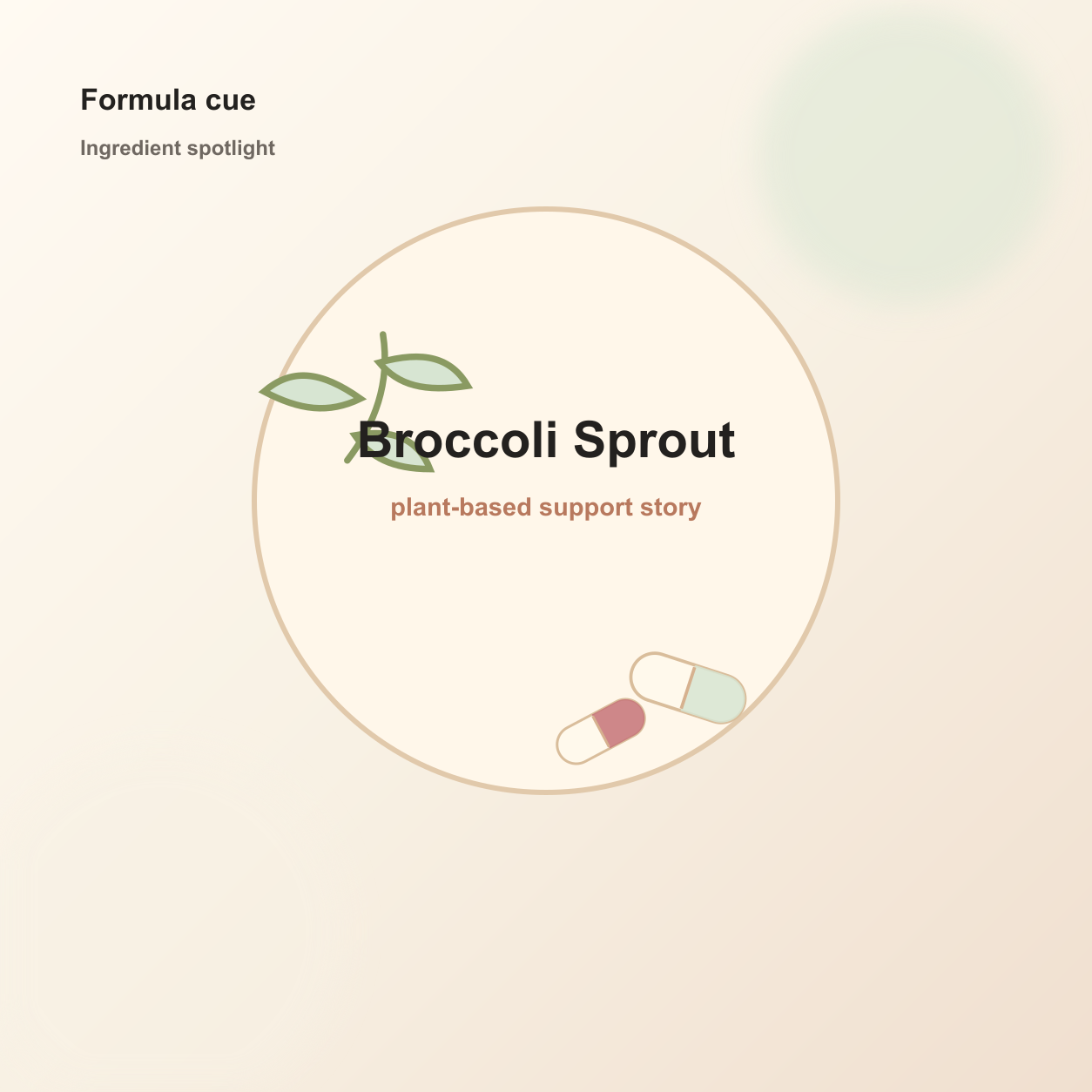 Happy Marmo ingredient card for Broccoli Sprout