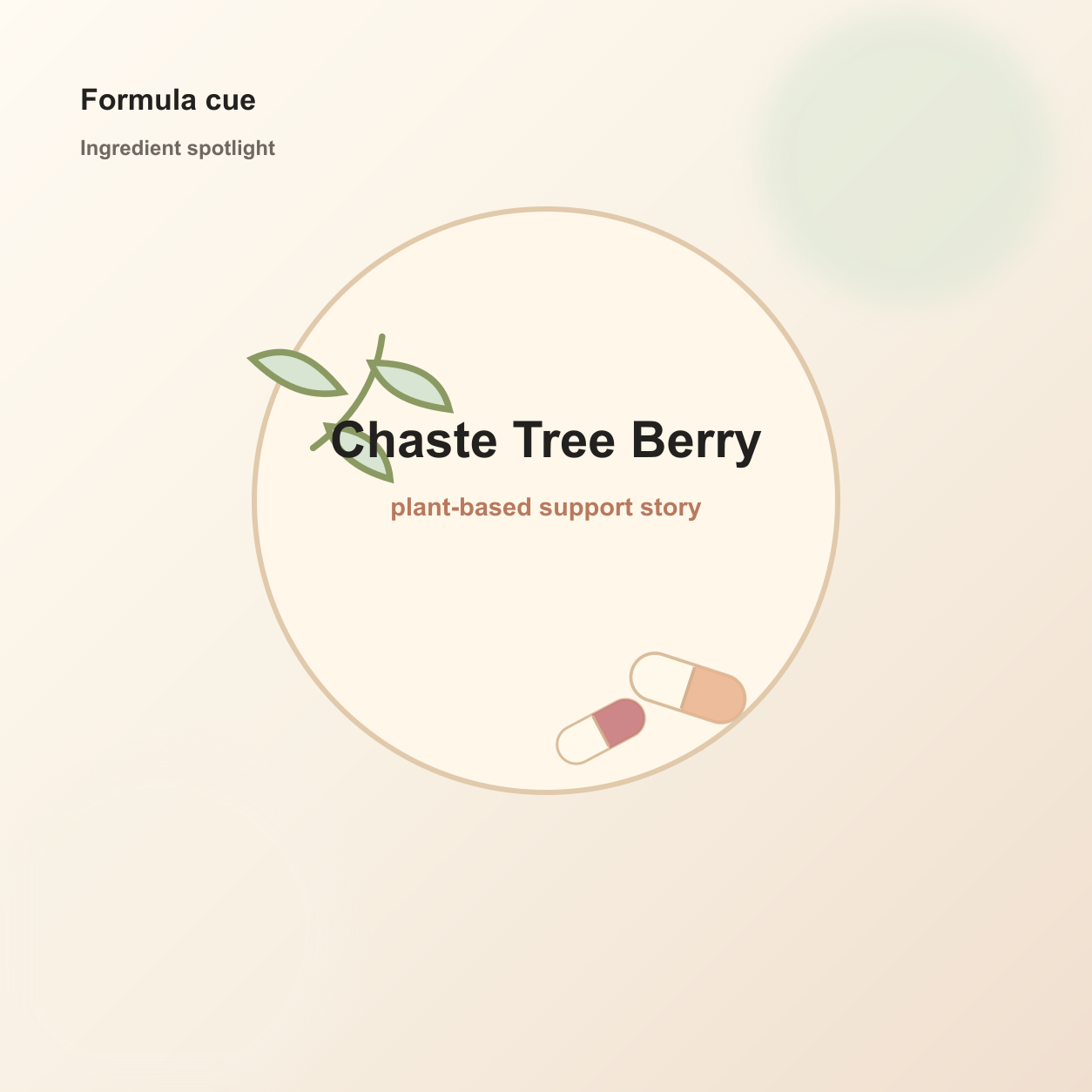 Happy Marmo ingredient card for Chaste Tree Berry