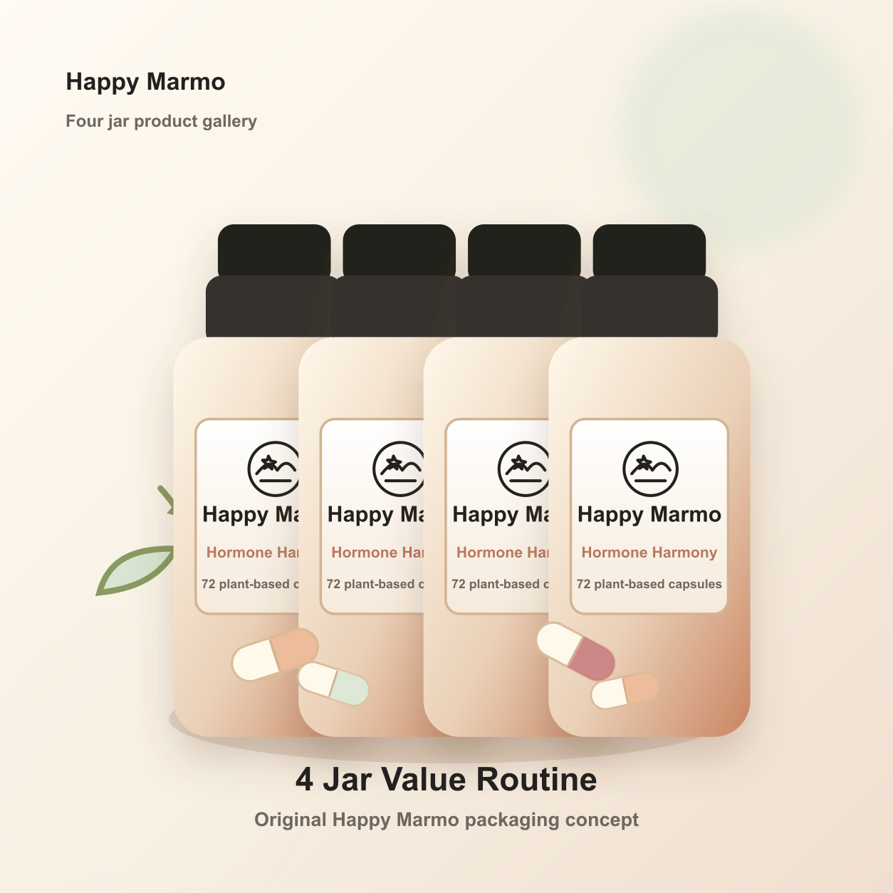Happy Marmo Hormone Harmony four jar value set