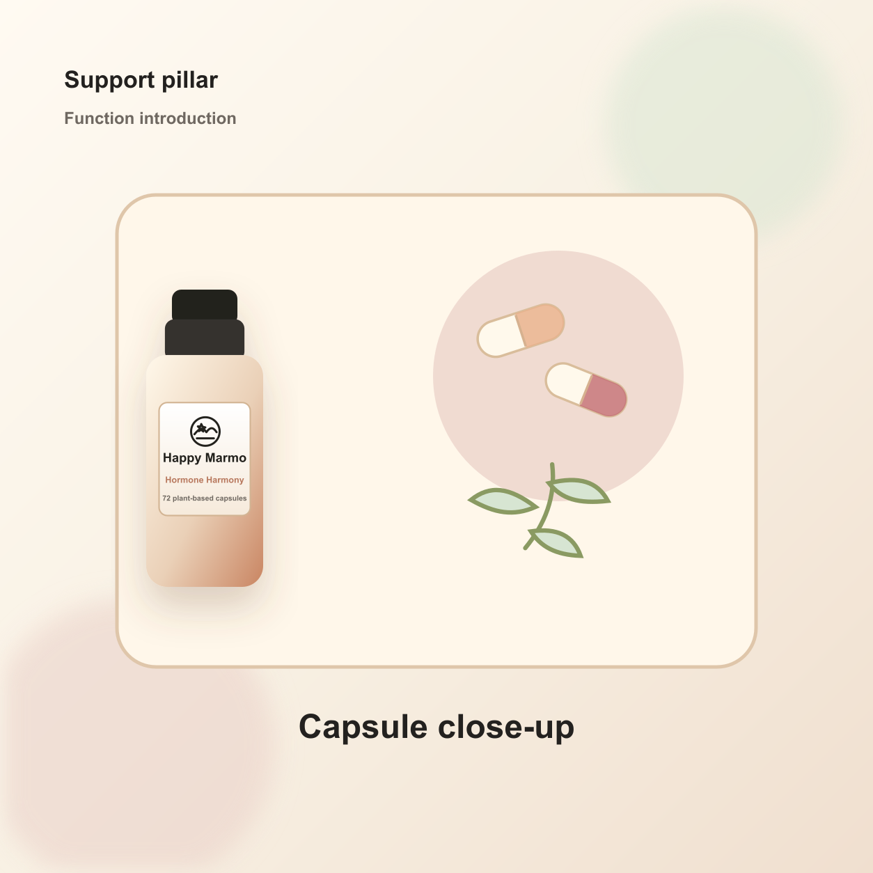 Happy Marmo Hormone Harmony capsule close-up