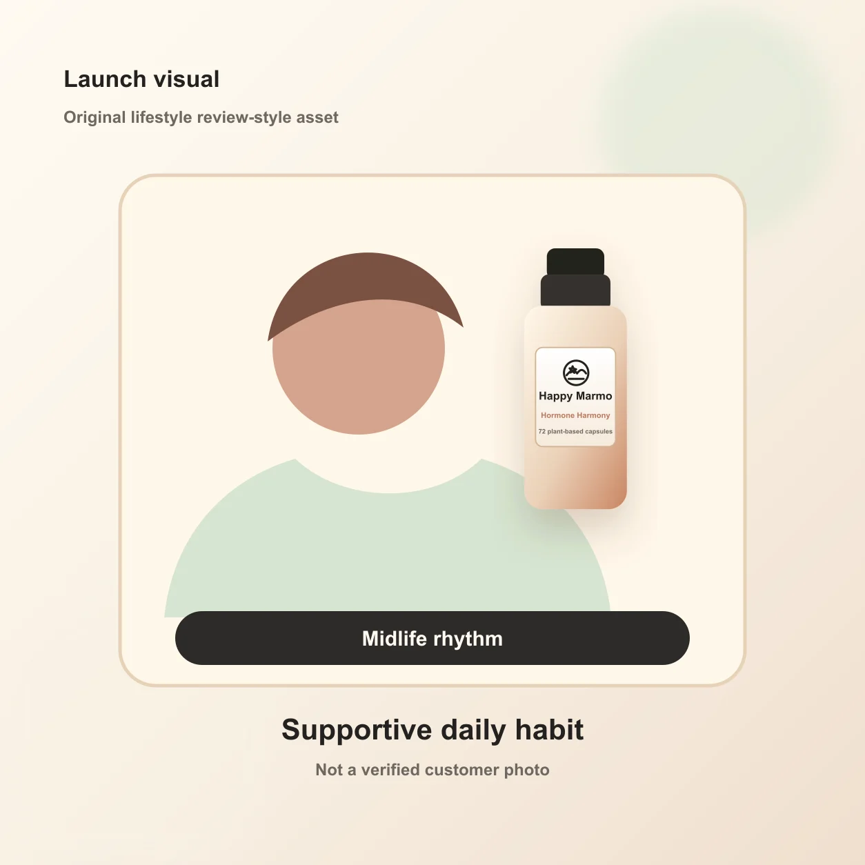 Happy Marmo original lifestyle visual for midlife rhythm